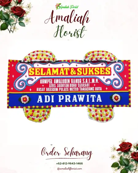 Papan Bunga Ucapan Selamat Gane Barat Selatan